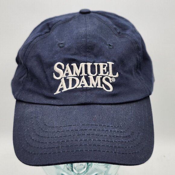 Samuel Adams Navy Blue Adjustable Baseball Cap With Owner Embroidery On Back - Picture 2 of 11